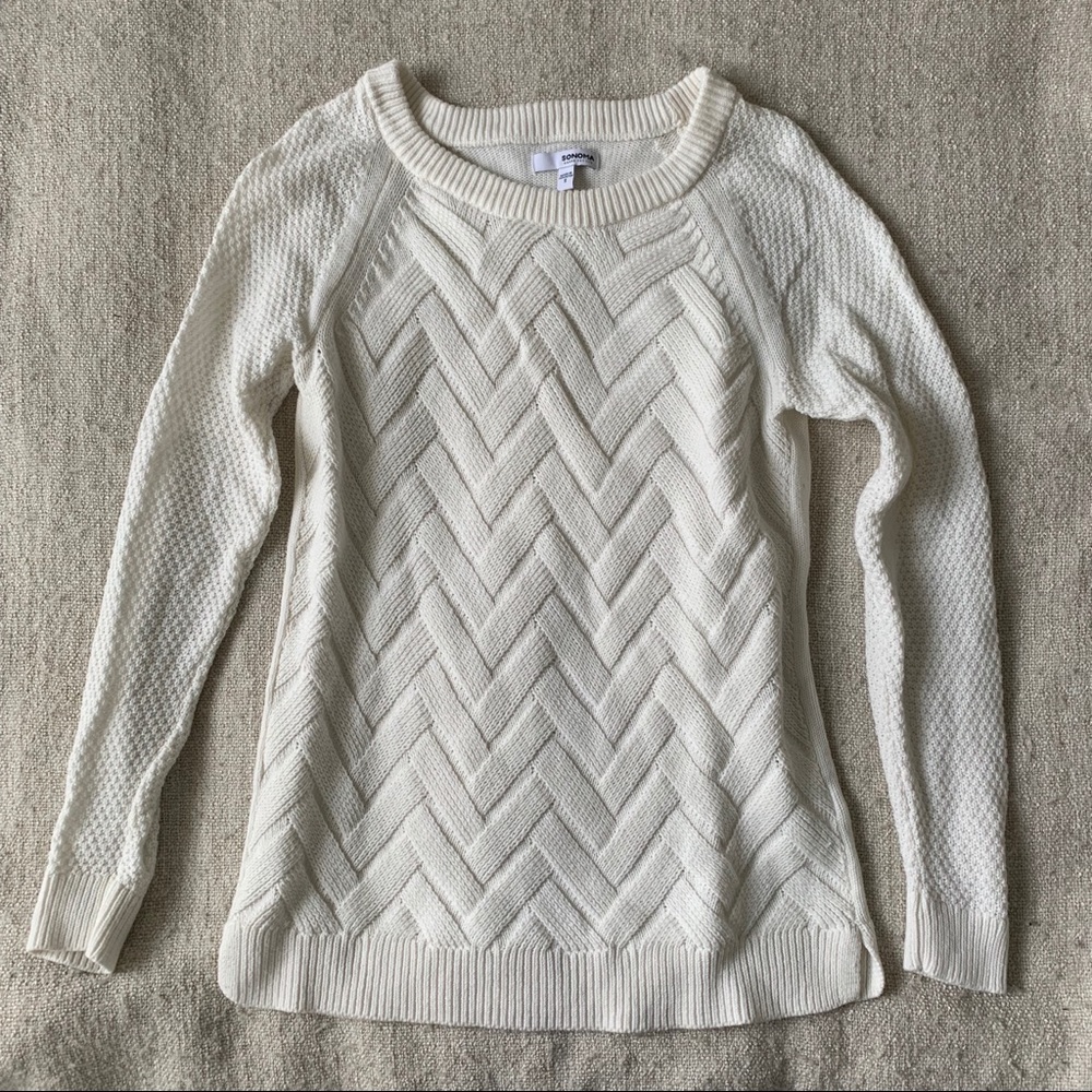Cable knit sweater